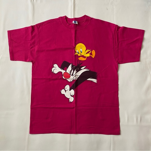 Vintage 1998 Loony Lunes X Six Flags Tee - Picture 1 of 8